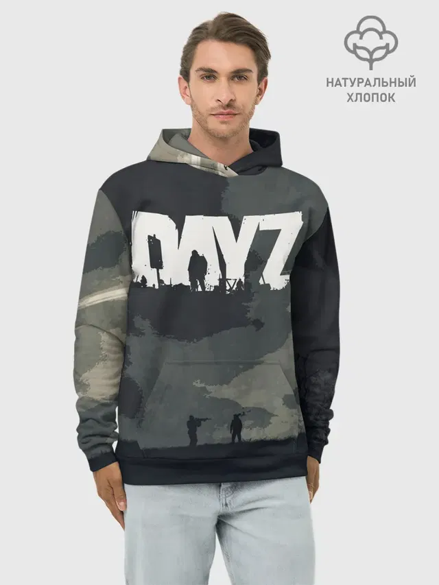 Худи мужской базовый хлопок с принтом «DayZ — Headshot»
