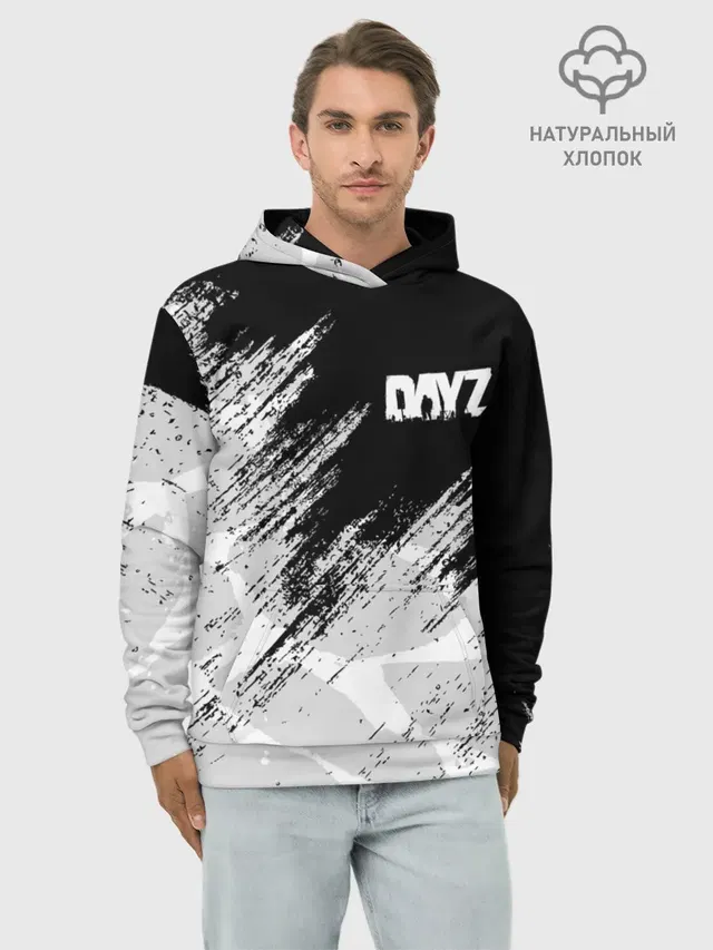Худи мужской базовый хлопок с принтом «DayZ»