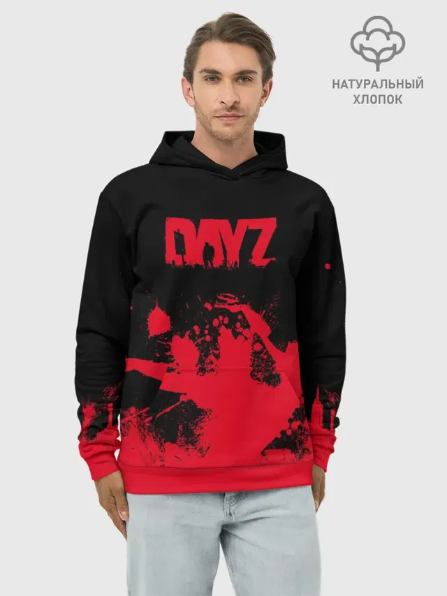 Худи мужской базовый хлопок с принтом «DayZ ДэйЗи — ДэйЗи»