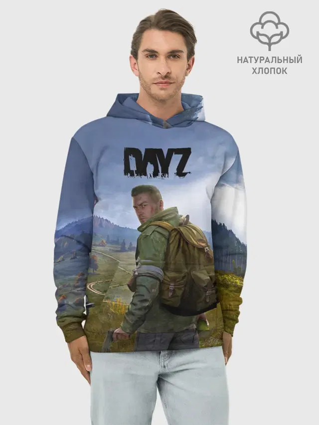 Худи мужской базовый хлопок с принтом «DayZ — ДэйЗи»