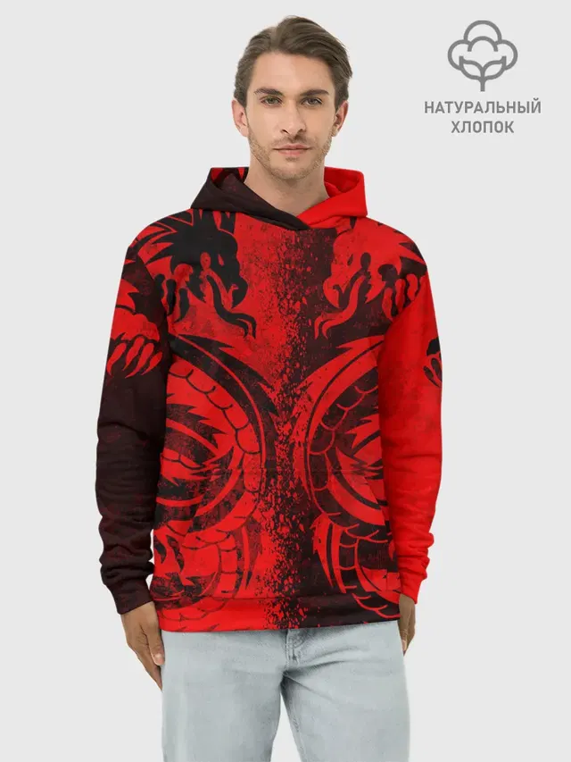BLACK RED DRAGONS TATOO