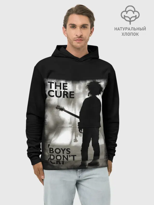 Худи мужской базовый хлопок с принтом «The Cure»