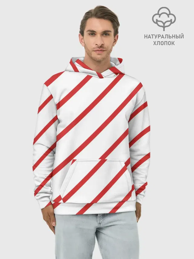 Полосы красные на белом