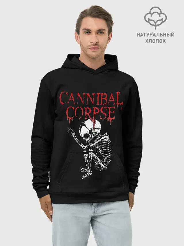 Худи мужской базовый хлопок с принтом «Cannibal Corpse 1 — 1»