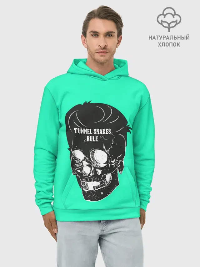 Худи мужской базовый хлопок с принтом «Tunnel Snakes»
