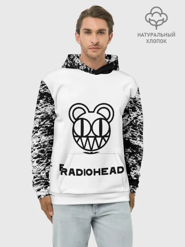 Худи мужской базовый хлопок с принтом «Radiohead»