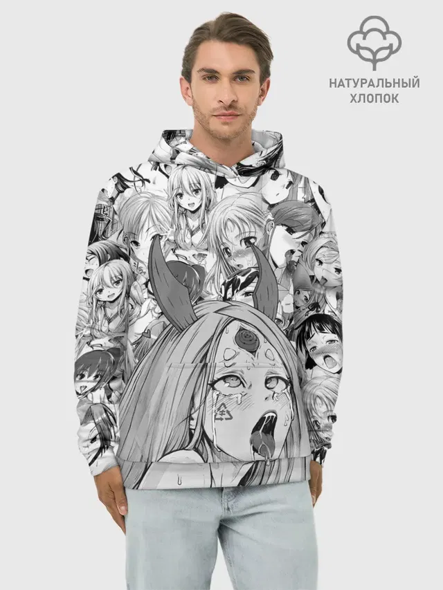 KAGUYA AHEGAO чернобелое / КАГУЯ АХЕГАО
