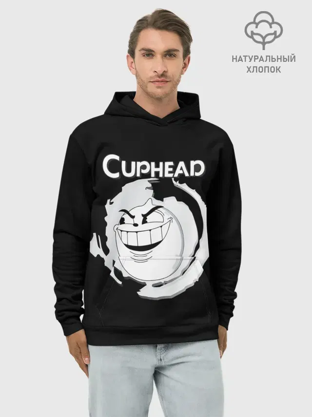 Худи мужской базовый хлопок с принтом «босс caphead»