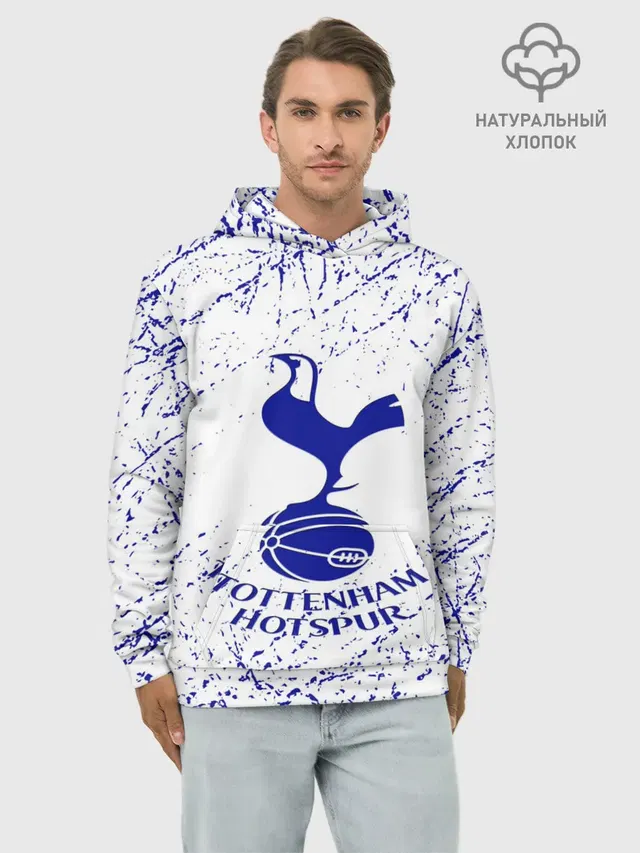 Худи мужской базовый хлопок с принтом «Tottenham»