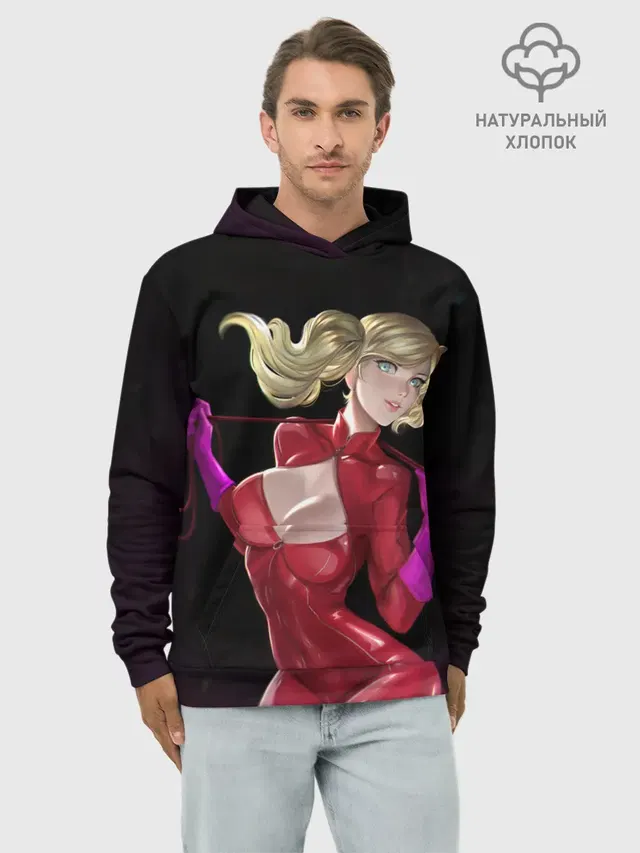 Худи мужской базовый хлопок с принтом «Sweet Takamaki»