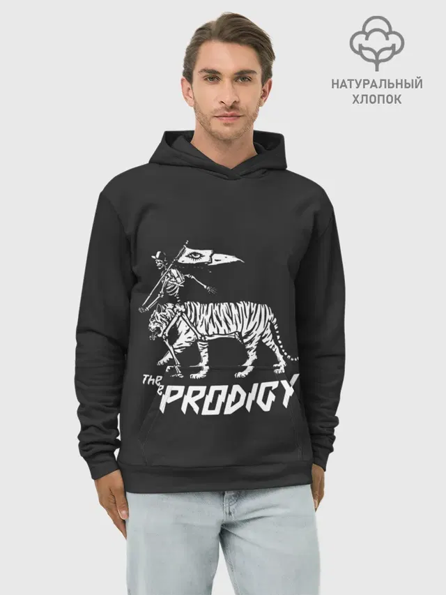 Худи мужской базовый хлопок с принтом «Prodigy — Tiger Prodigy»