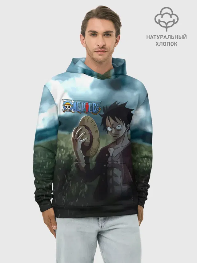 Луффи в поле. One Piece