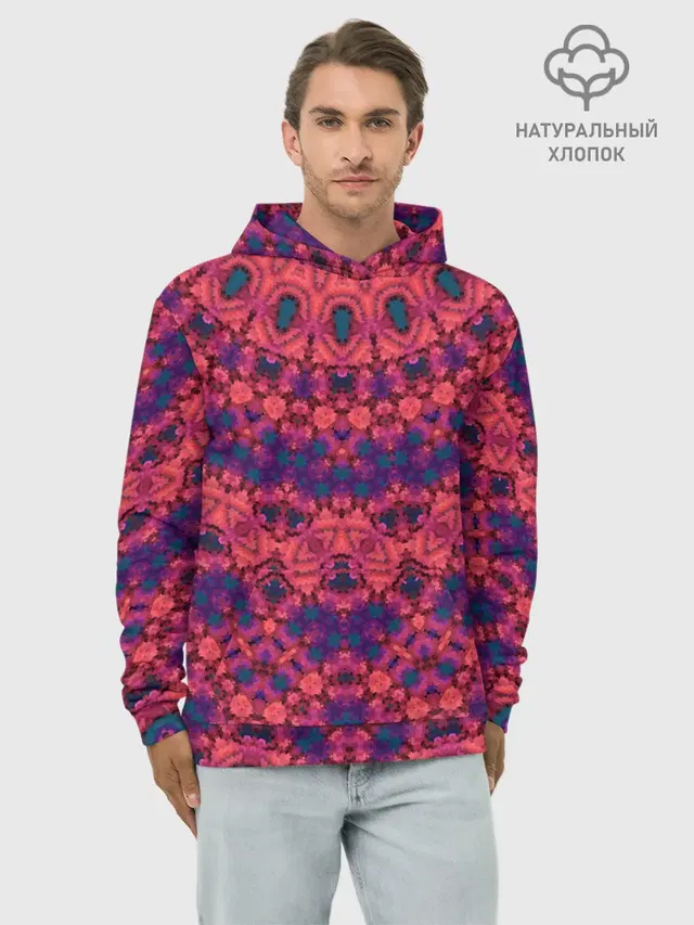 Круглый красный орнамент