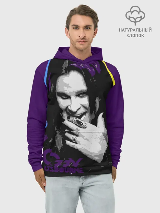 Худи мужской базовый хлопок с принтом «Ozzy Osbourne — Ozzy Osbourne, Оззи Осборн»
