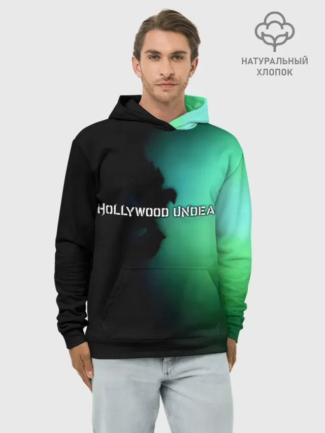 Худи мужской базовый хлопок с принтом «Hollywood Undead — Swan Songs B-Sides EP - Hollywood Undead»