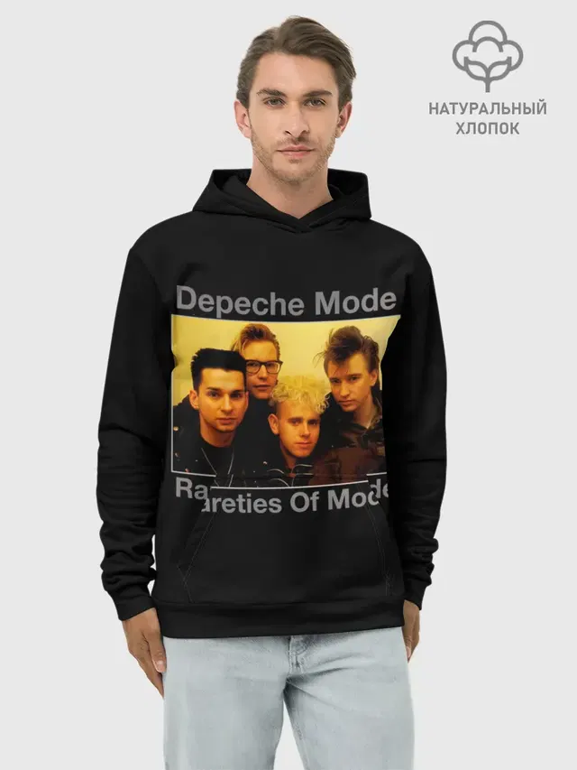 Худи мужской базовый хлопок с принтом «Depeche Mode — Rareties of Mode - Depeche Mode»