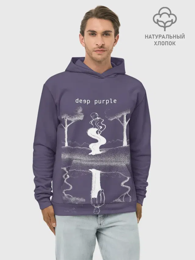 Худи мужской базовый хлопок с принтом «Rapture of the Deep — Rapture of the Deep - Deep Purple»