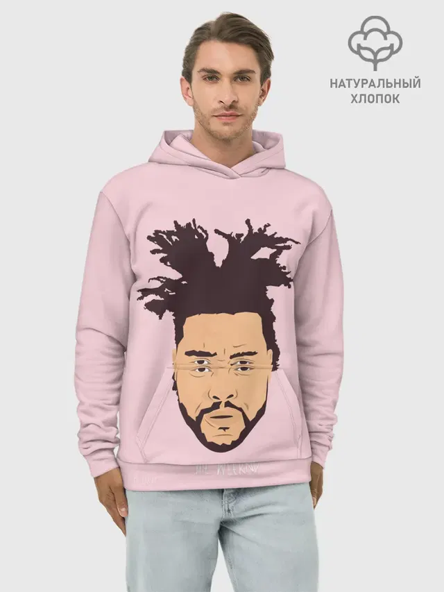Худи мужской базовый хлопок с принтом «The Weeknd — Мульт Эйбел»
