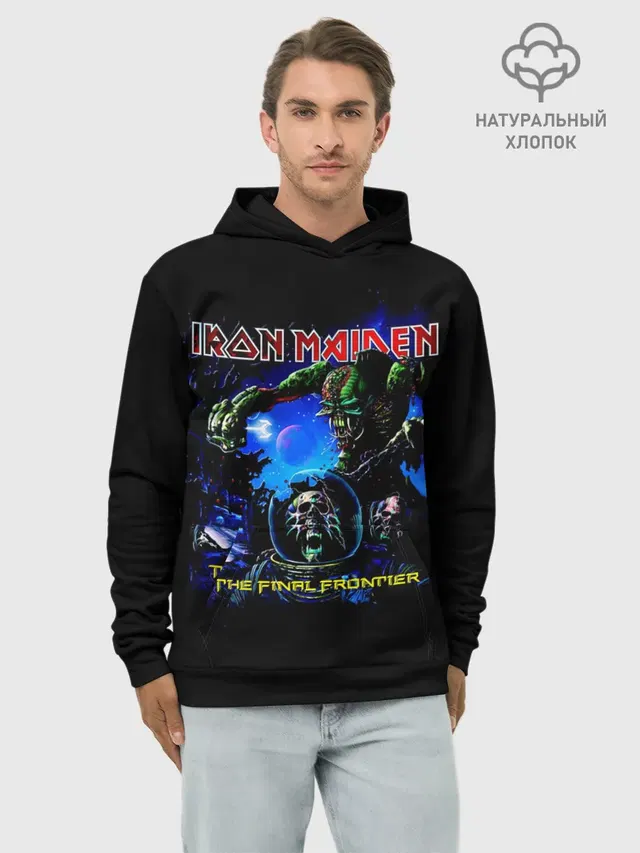 Худи мужской базовый хлопок с принтом «The Final Frontier — The Final Frontier - Iron Maiden»