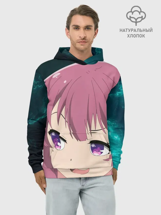 Худи мужской базовый хлопок с принтом «Karasuma Chitose Girlish number»