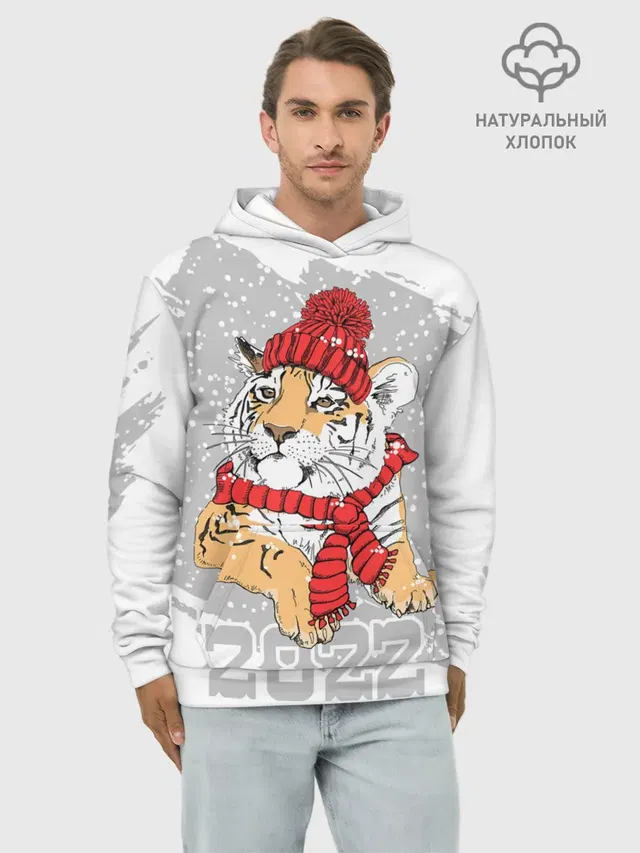 Тигр в красной шапке