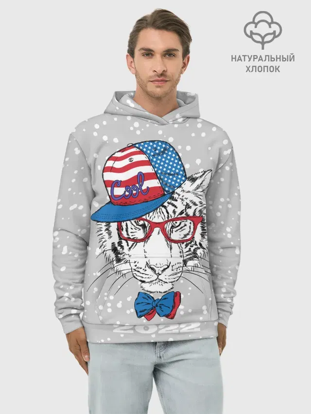 Крутой белый тигр