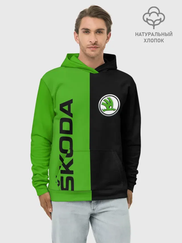 SKODA черно-зеленый