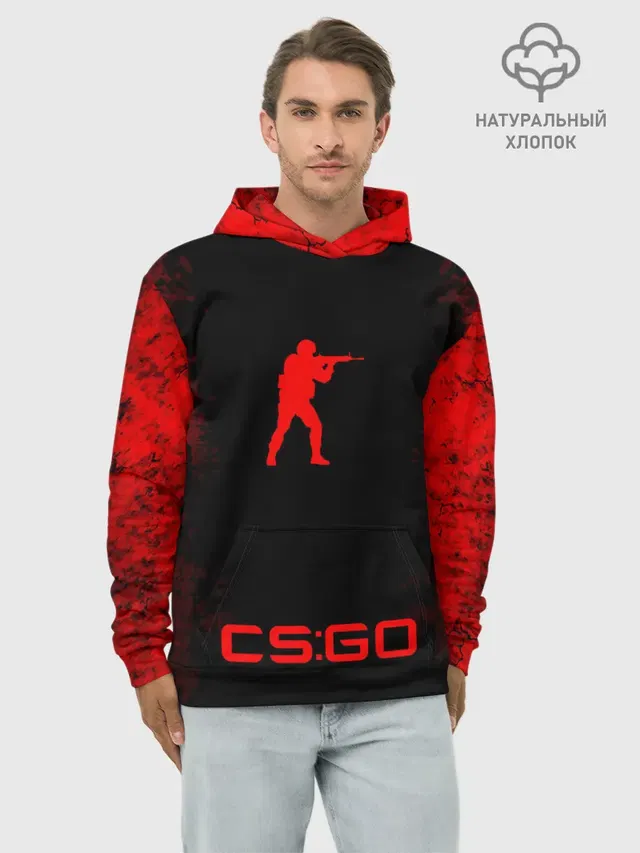 Худи мужской базовый хлопок с принтом «Counter-Strike — Counter-Strike: Global Offensive»