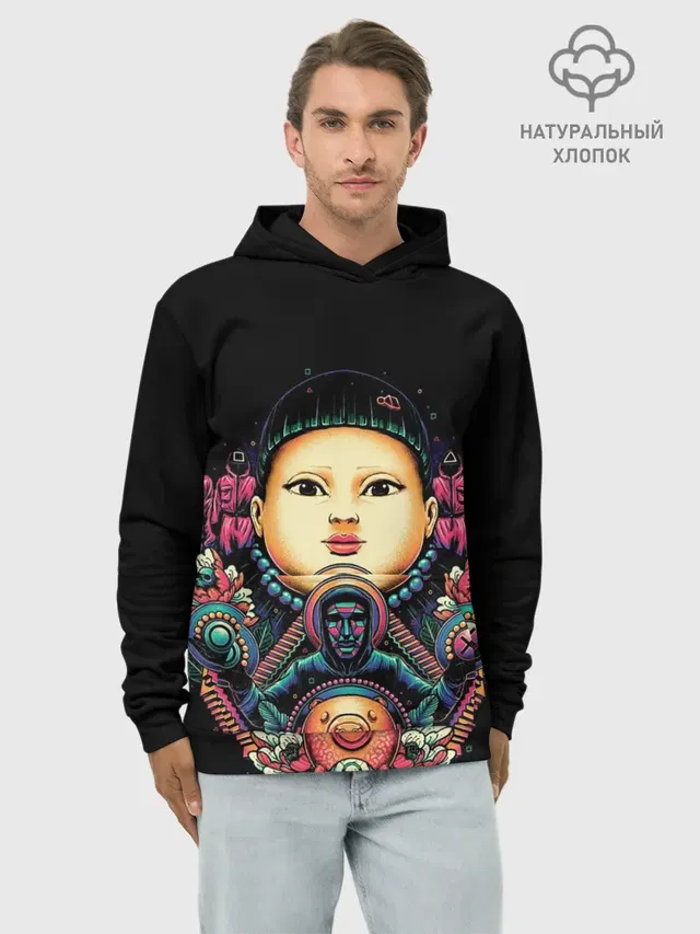 Игра в кальмара Кукла маски черепа