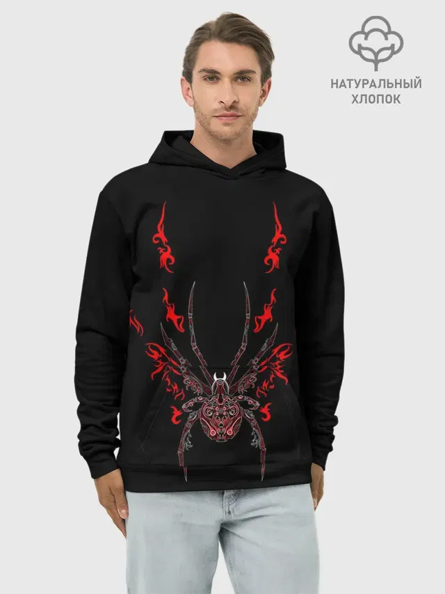Красно белый паук