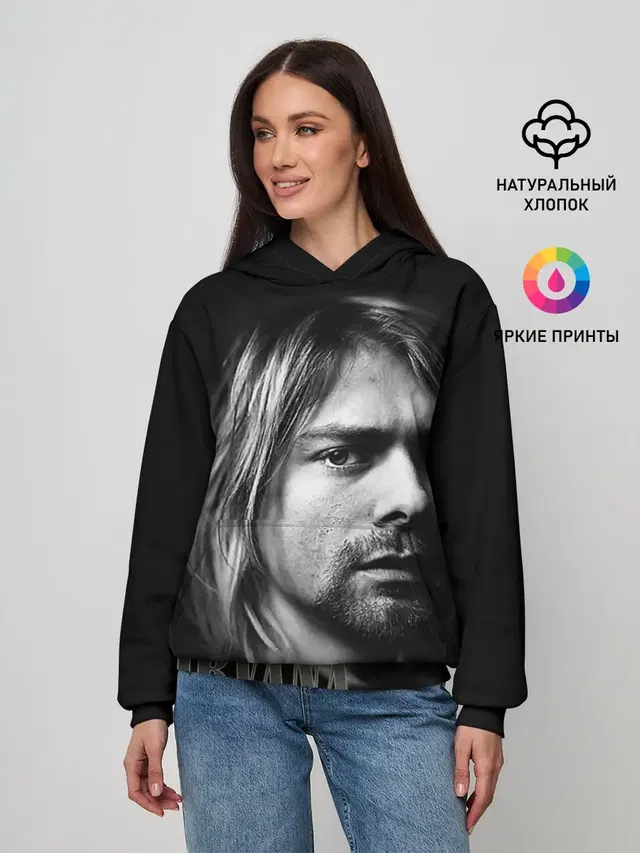 Женское худи с принтом «Nirvana»