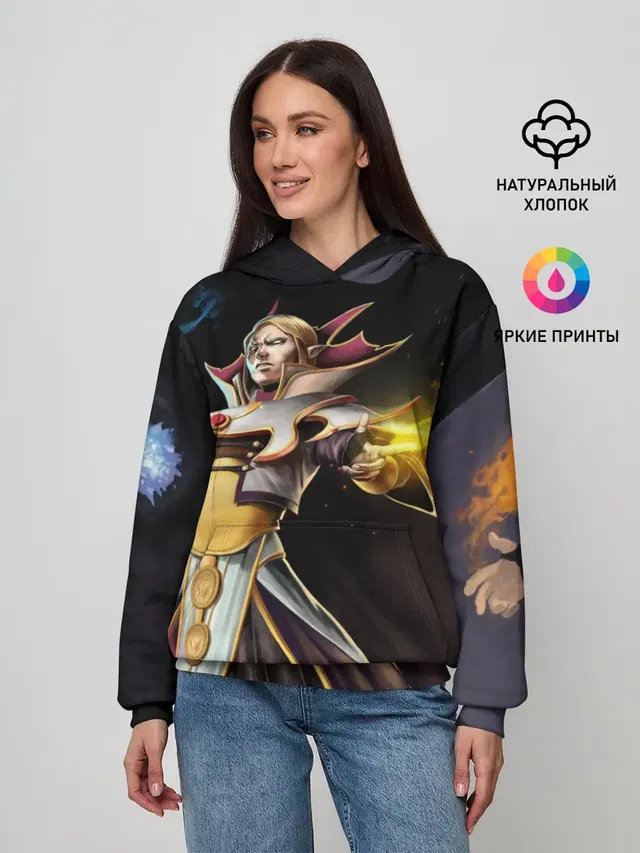 Женское худи с принтом «Invoker»