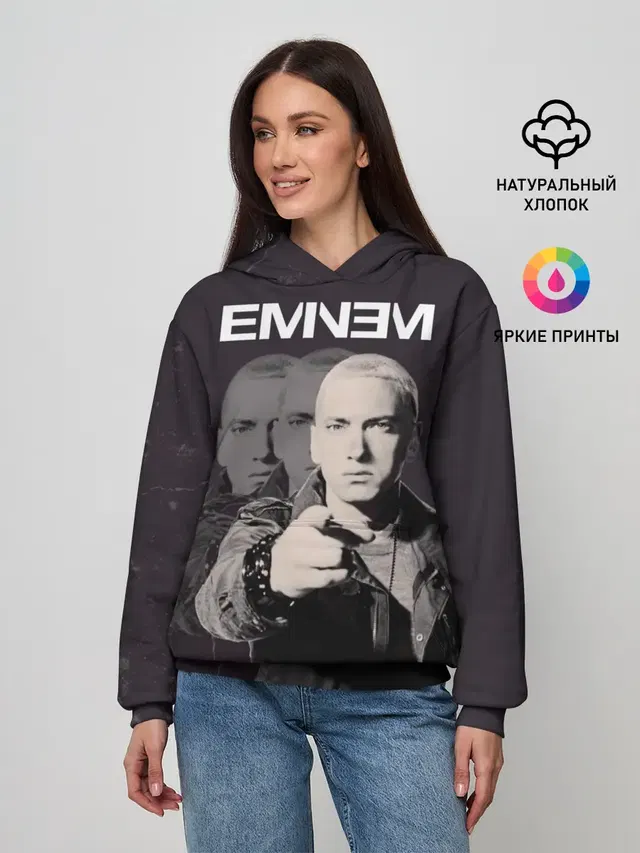 Женское худи с принтом «Eminem»