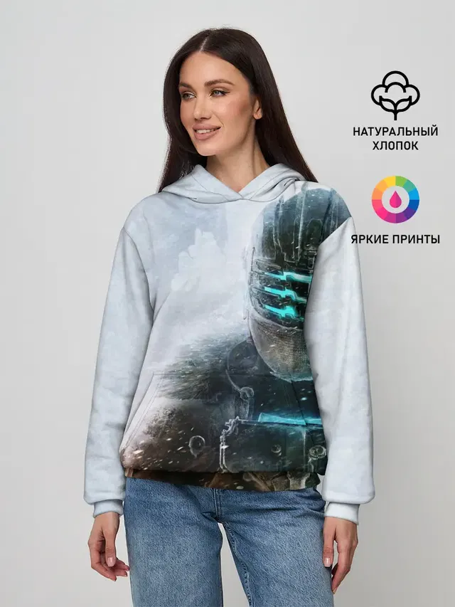 Женское худи с принтом «Dead Space — Айзек Кларк»