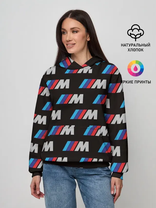 Женское худи с принтом «BMW — BMW M»