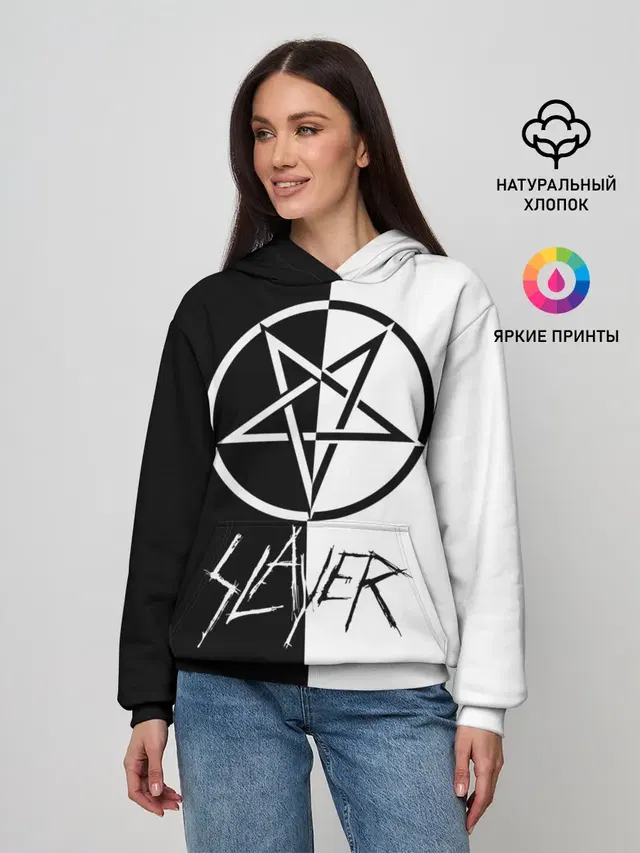 Женское худи с принтом «Slayer»