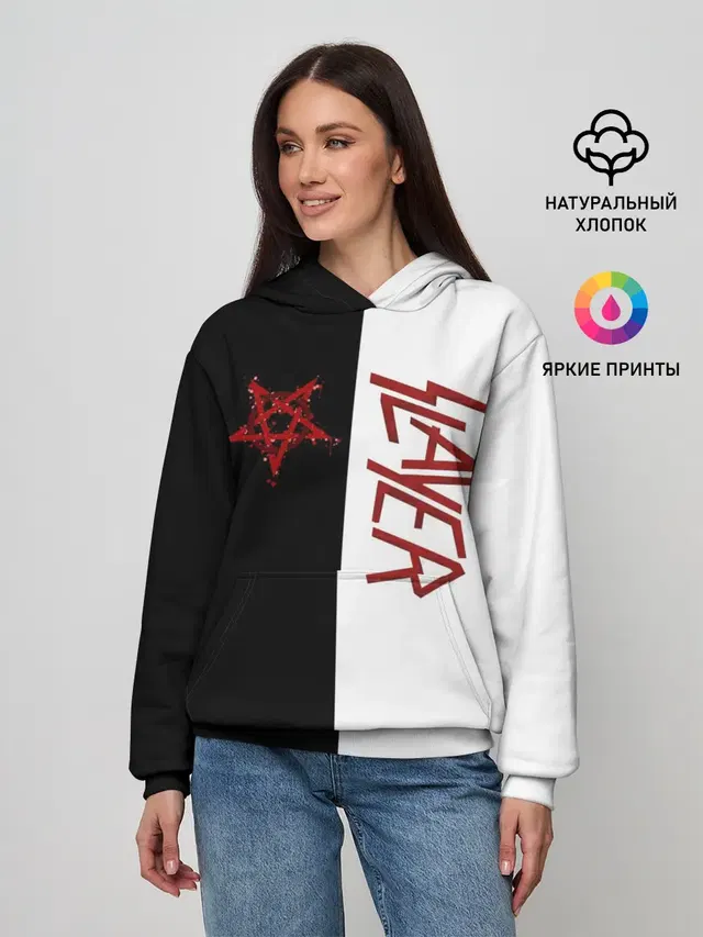 Женское худи с принтом «Slayer»