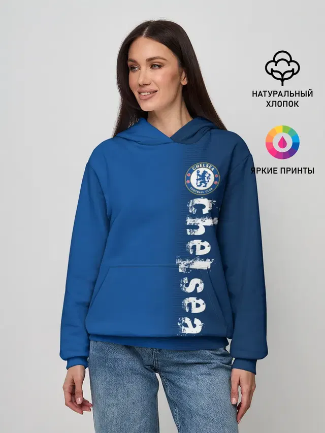 Женское худи с принтом «Chelsea Uniform»