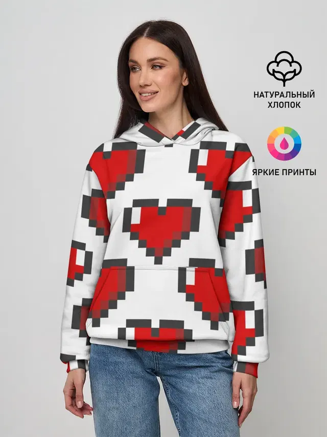 Пиксельные сердечки