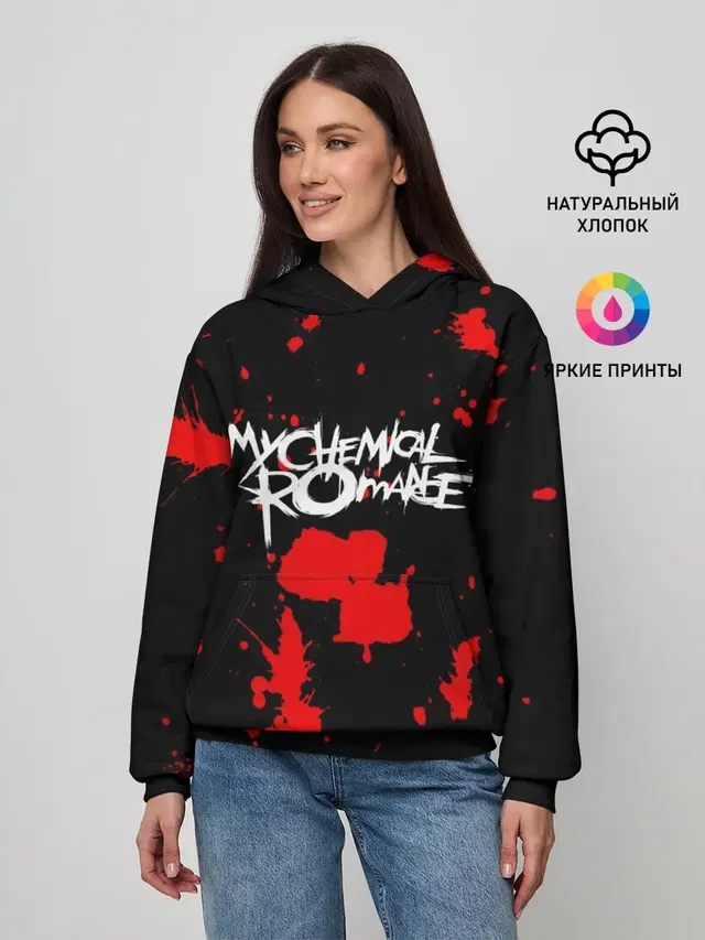 Женское худи с принтом «My Chemical Romance»