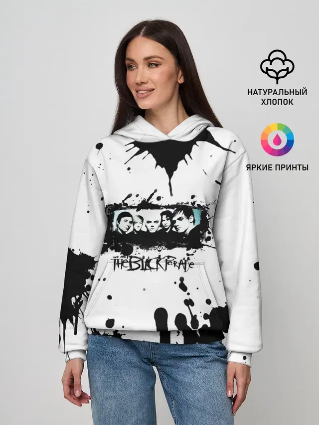 Женское худи с принтом «My Chemical Romance — We are the black parade»
