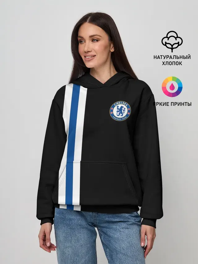 Женское худи с принтом «Chelsea — Line Сollection 2»
