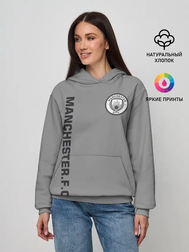 Женское худи с принтом «Manchester City F.C. — F.C.M.C. 2018 Vintage»