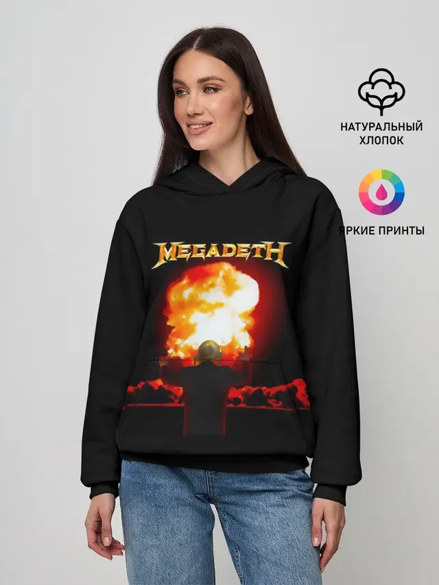 Женское худи с принтом «Megadeth»
