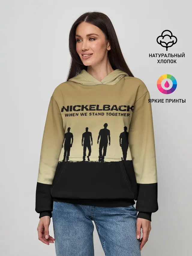 Женское худи с принтом «Nickelback»