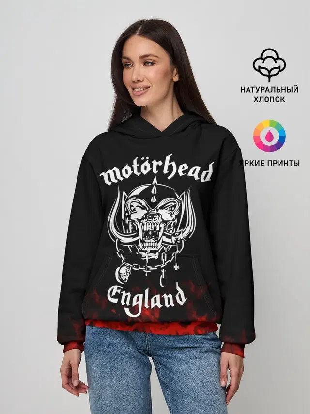 Женское худи с принтом «Motorhead»