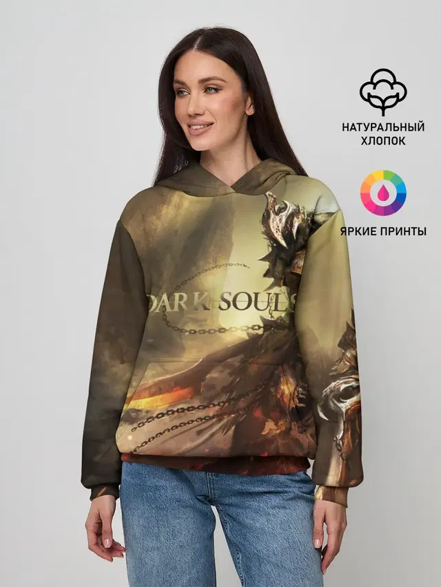 Женское худи с принтом «Knight»