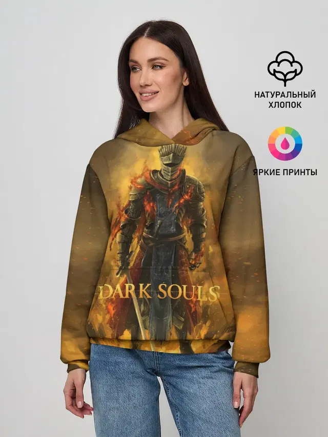 Женское худи с принтом «Dark Souls»