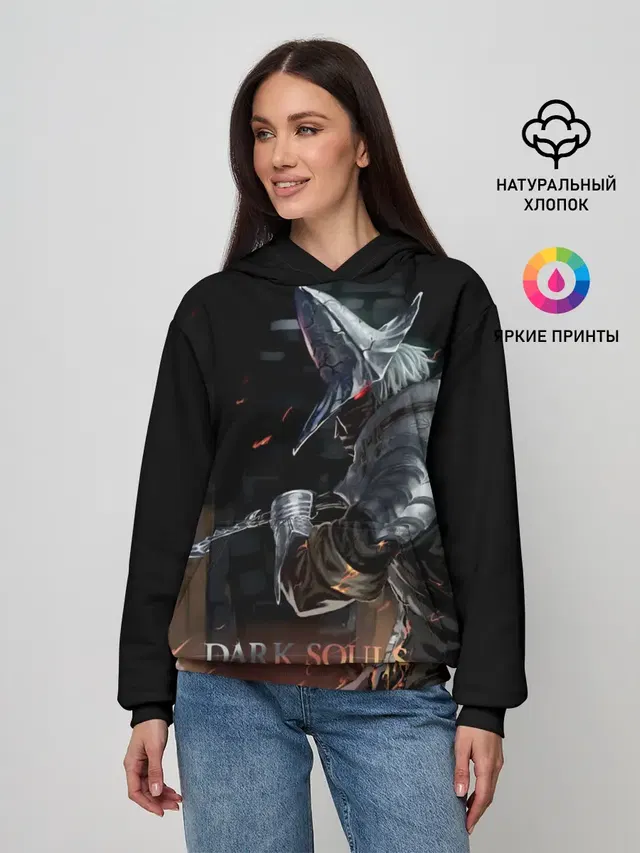 Женское худи с принтом «Knight»