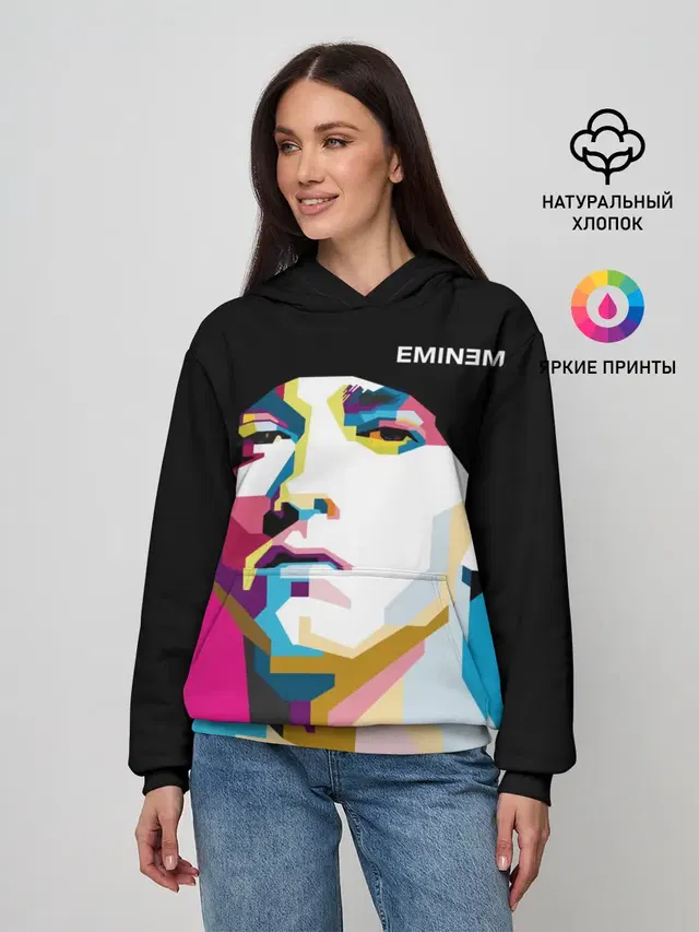 Женское худи с принтом «Eminem»